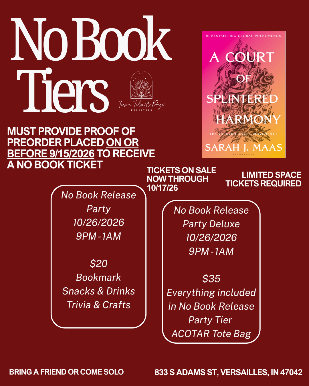 ACOTAR 6 Midnight Release Party