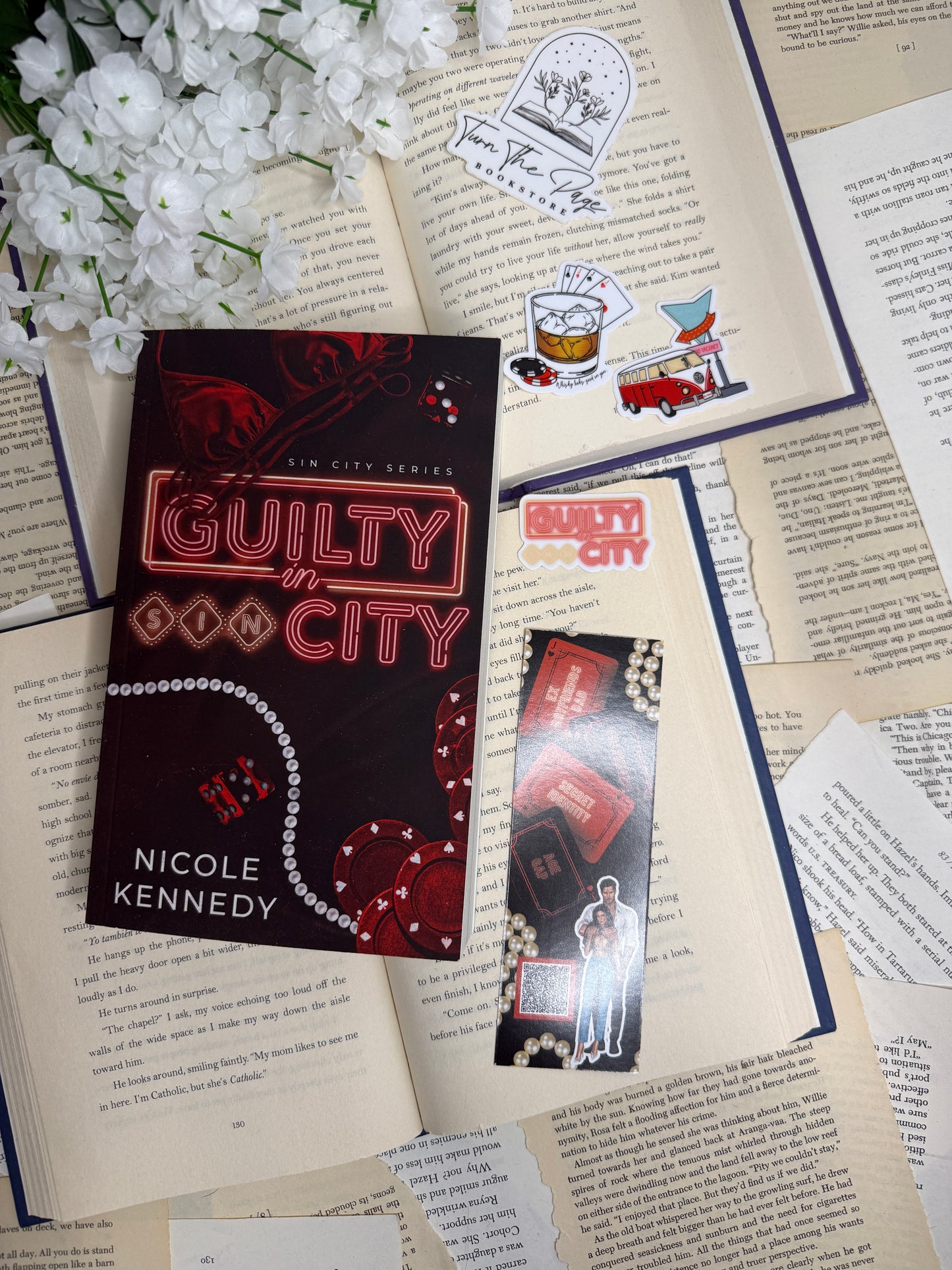 Guilty In Sin City by Nicole Kennedy - signed with swag