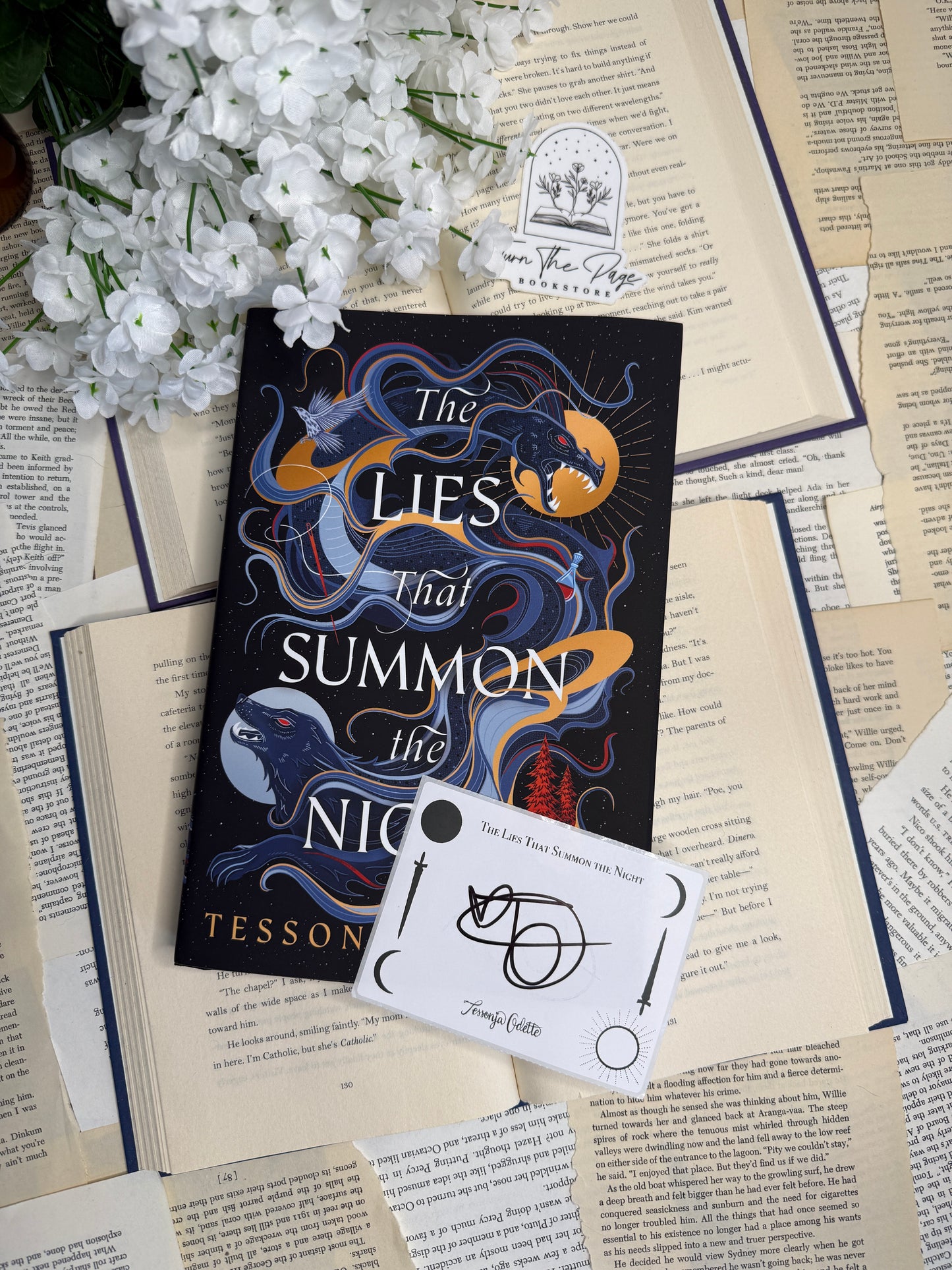 The Lies That Summon the Night by Tessonja Odette- Signed Bookplate