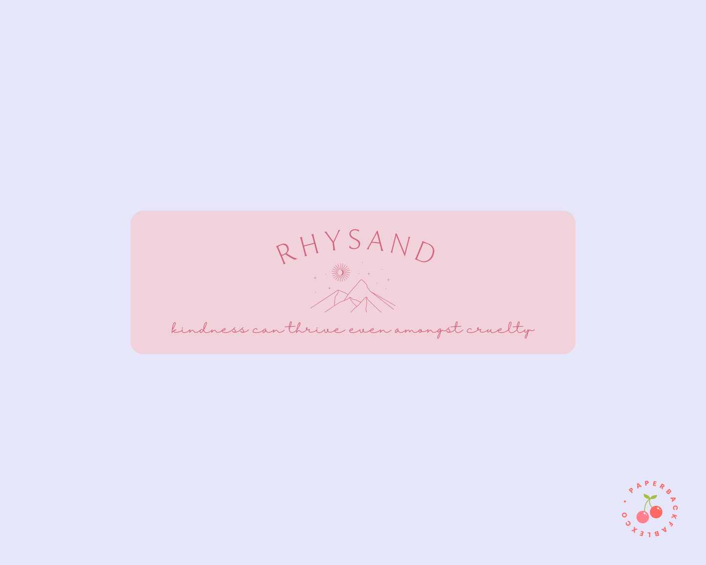 Rhysand Bookmark - Pink & Red