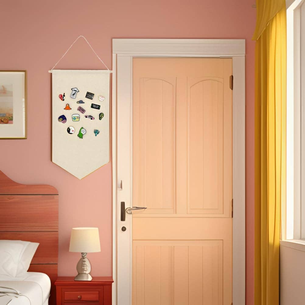 Canvas Pin Display Banner Wall Organizer Decor