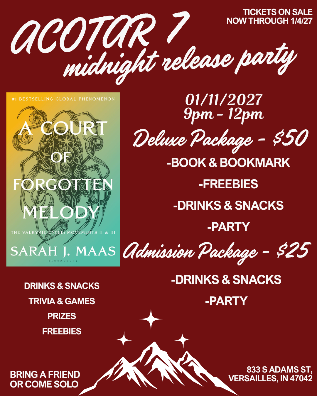 ACOTAR 7 Midnight Release Party
