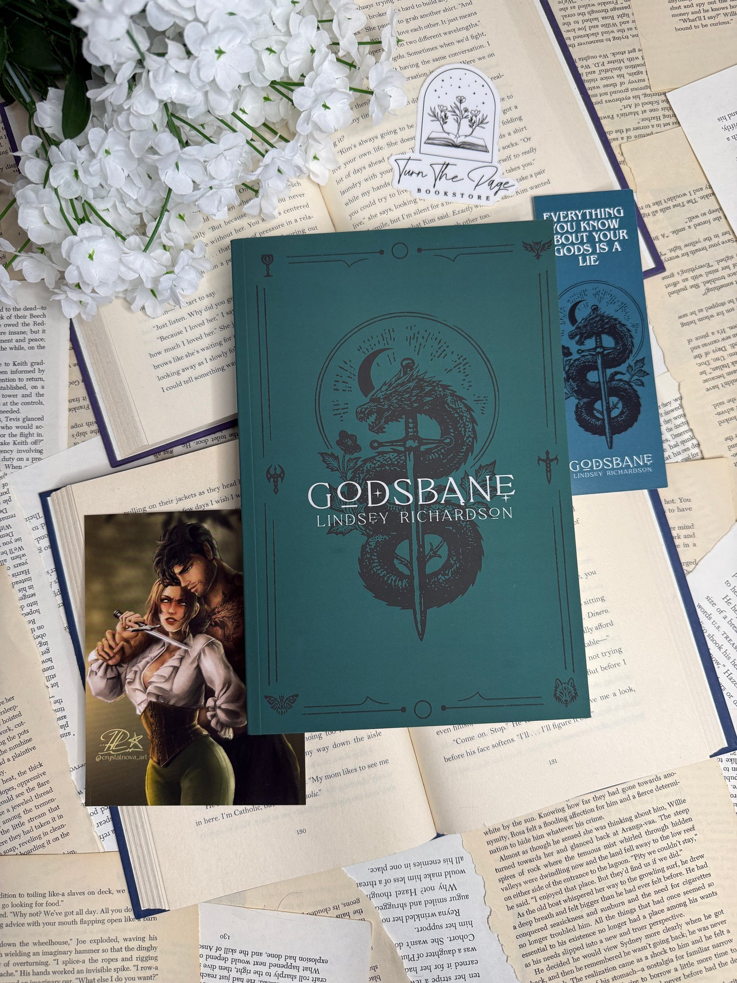 Godsbane by Lindsey Richardson - author swag