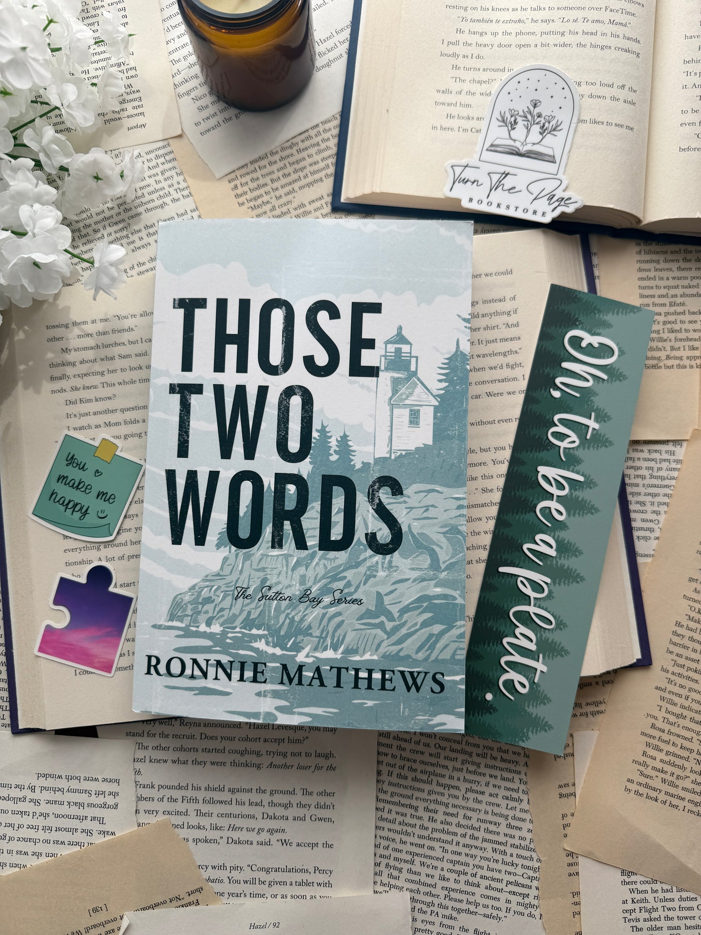 SIGNED Those Two Words by Ronnie Mathews - Author Goodies