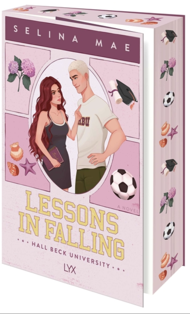 Lessons in Falling by Selina Mae - sprayed edges