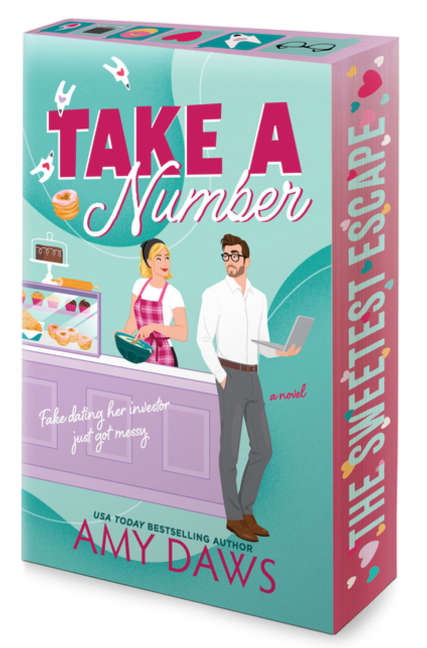 Take a Number by Amy Daws - sprayed edges