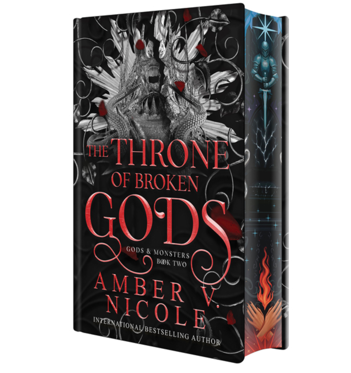 The Throne of Broken Gods Deluxe Edition by Amber V. Nicole - sprayed edges