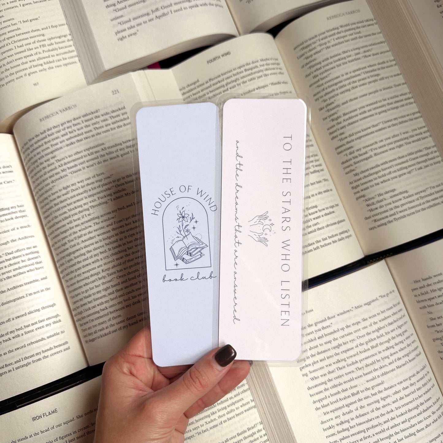 House of Wind Bookmark - Cream & Blue