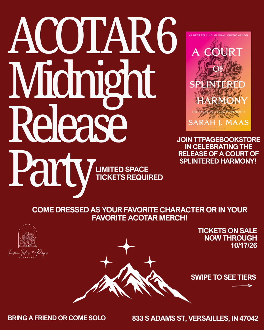 ACOTAR 6 Midnight Release Party