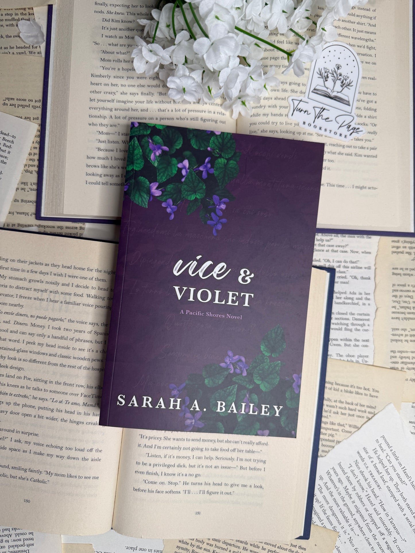 Vice & Violet by Sarah A. Bailey - sprayed edges