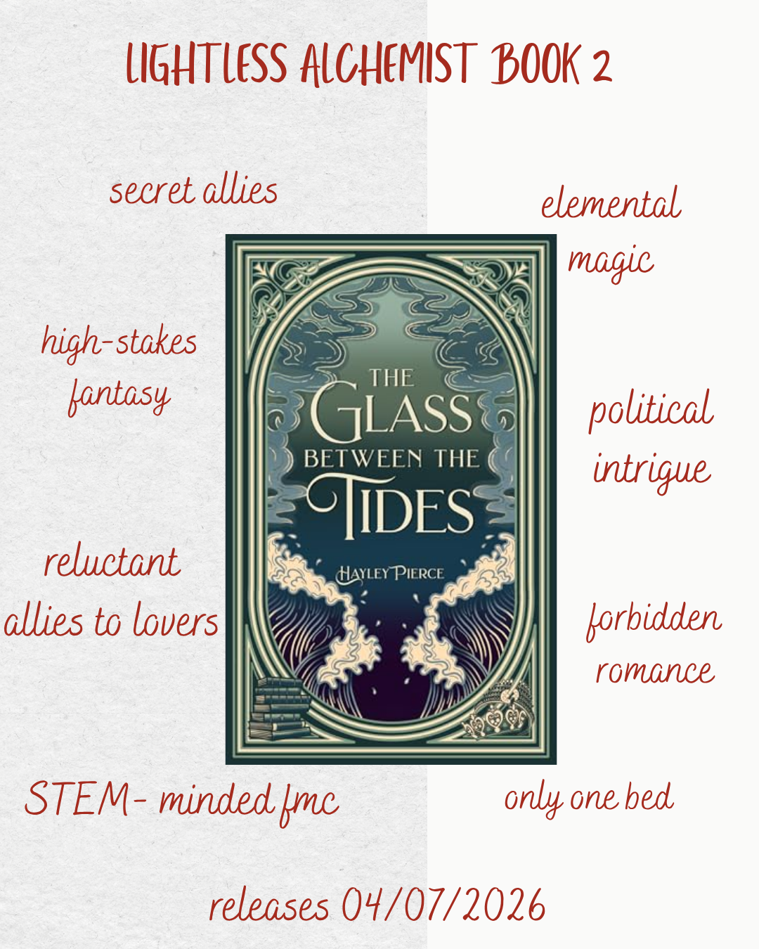 The Glass Between the Tides by Hayley Pierce - author swag
