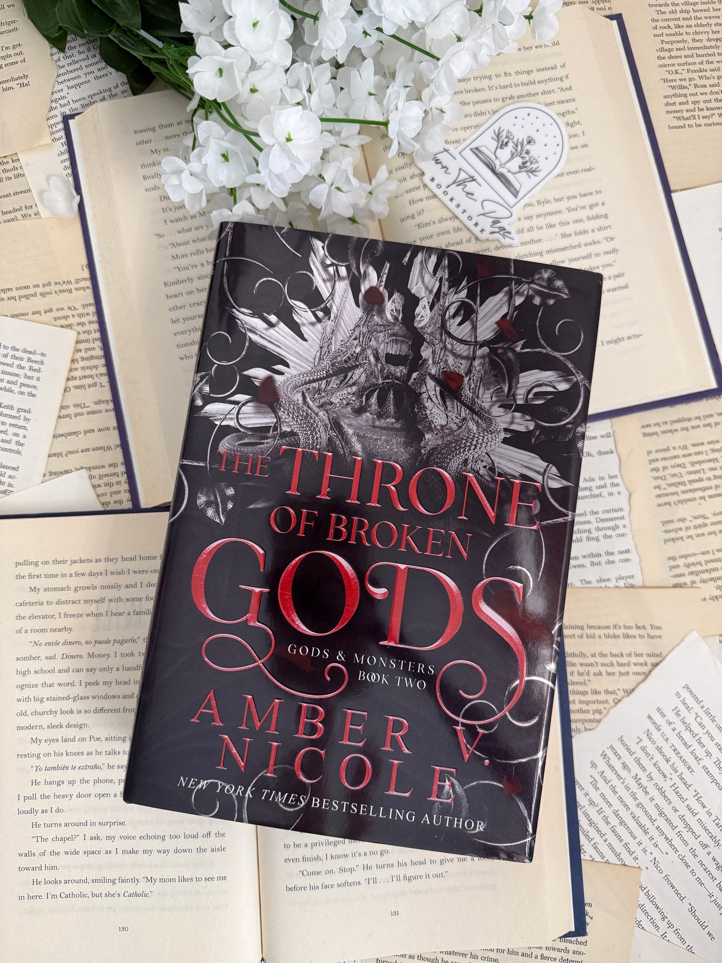 The Throne of Broken Gods Deluxe Edition by Amber V. Nicole - sprayed edges