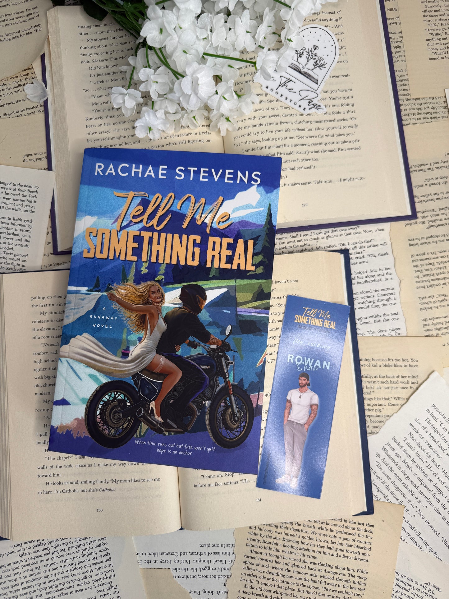 Tell Me Something Real by Rachae Stevens - signed with swag