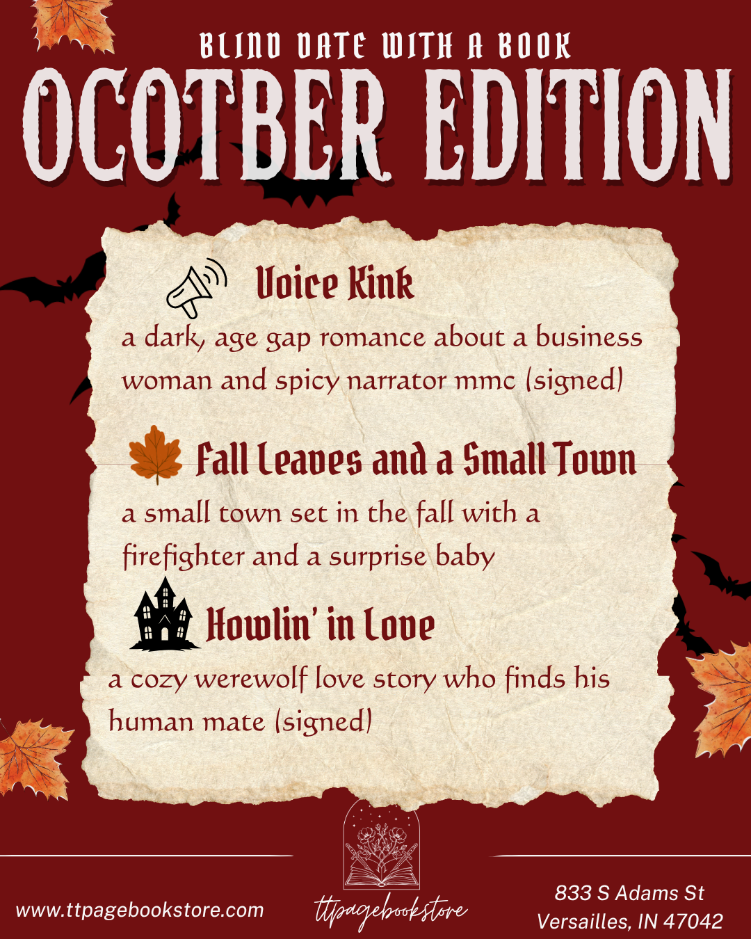 Blind Date with a Book - October Edition