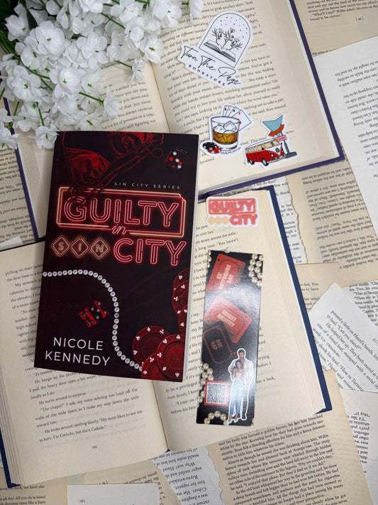 Guilty In Sin City by Nicole Kennedy - signed with swag