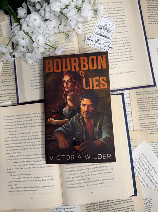 Bourbon & Lies by Victoria Wilder- sprayed edges