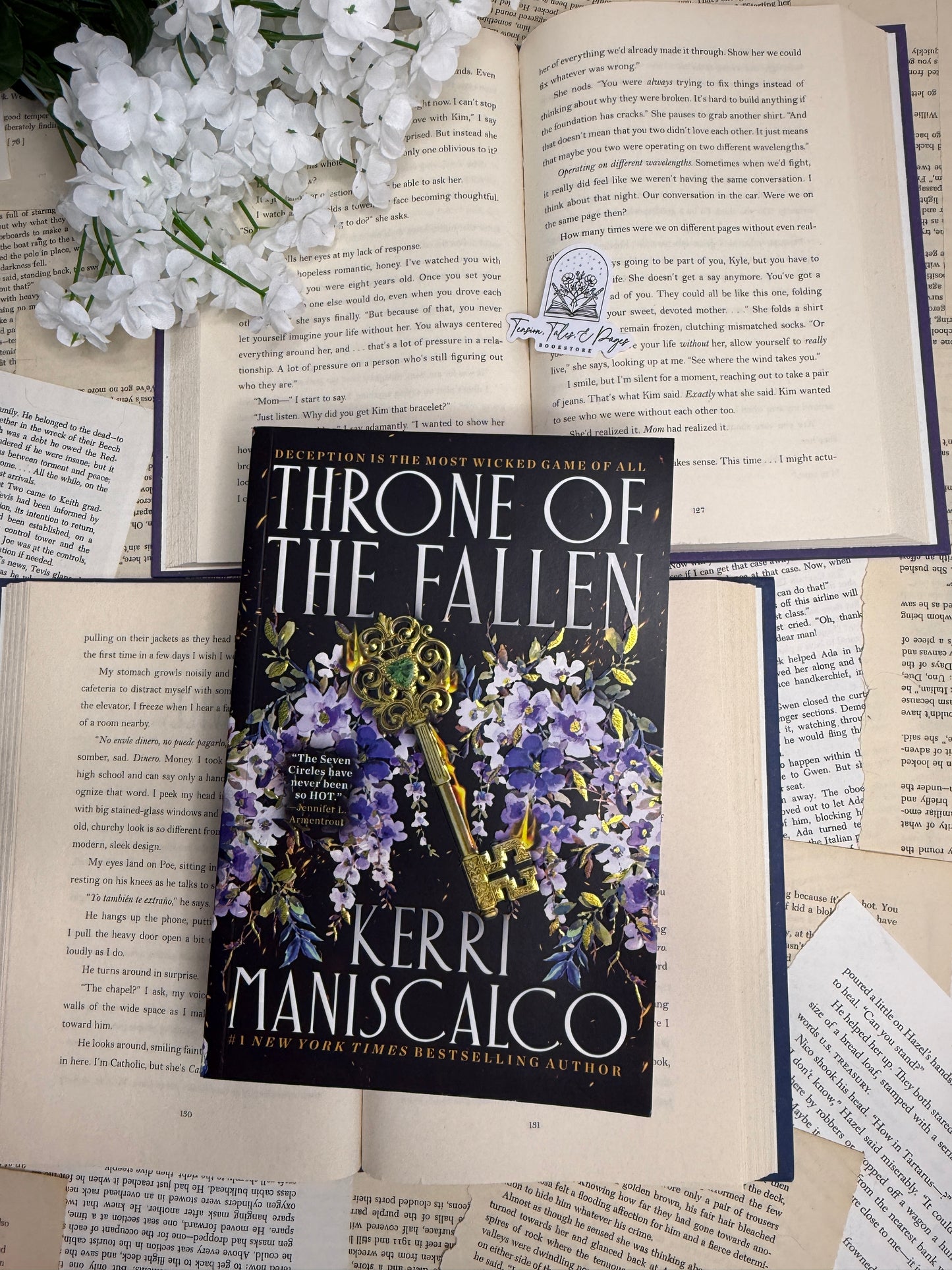 Throne of the Fallen by Kerri Maniscalco - sprayed edges
