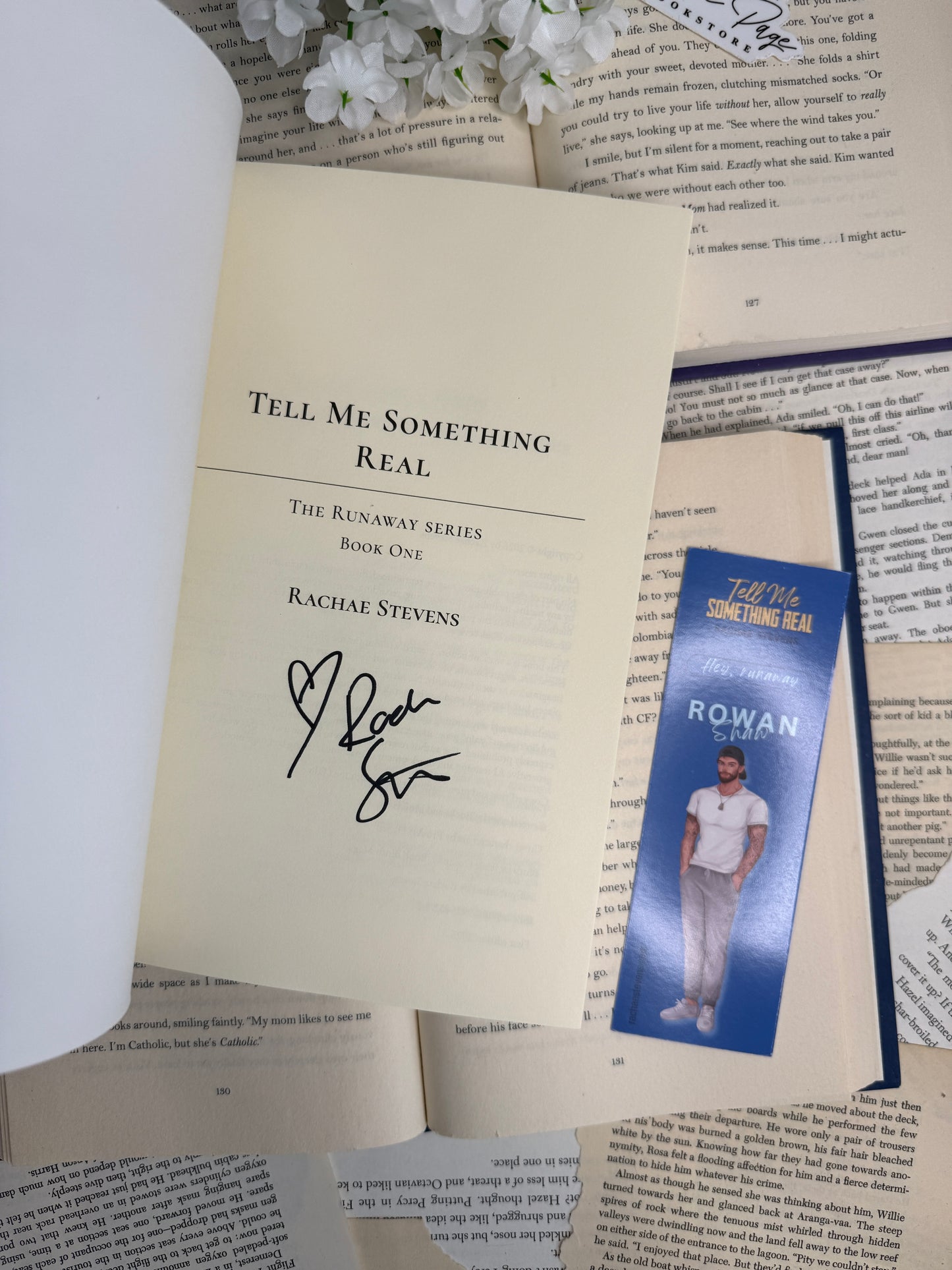 Tell Me Something Real by Rachae Stevens - signed with swag
