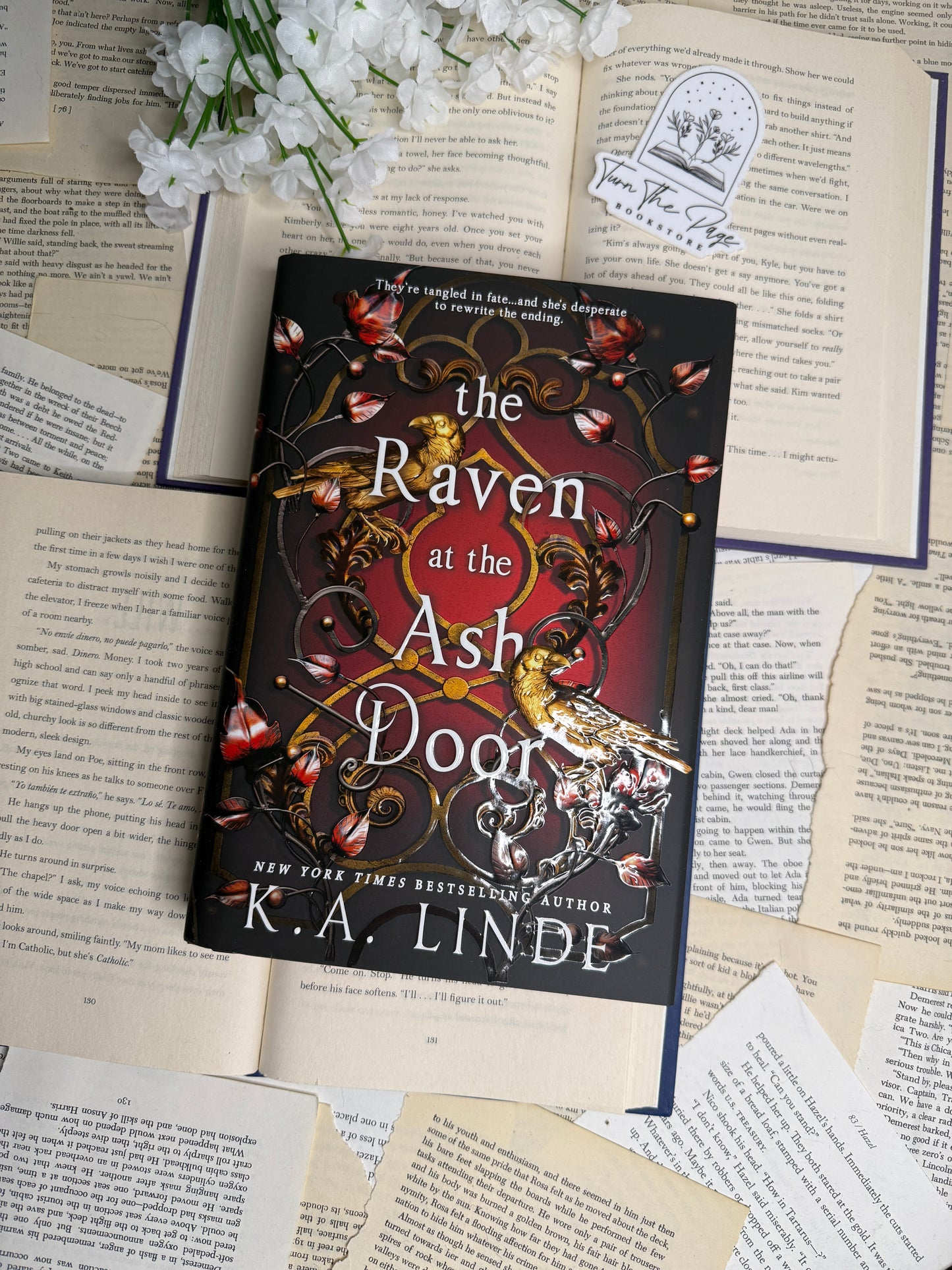 The Raven at the Ash Door by K.A. Linde - sprayed edges