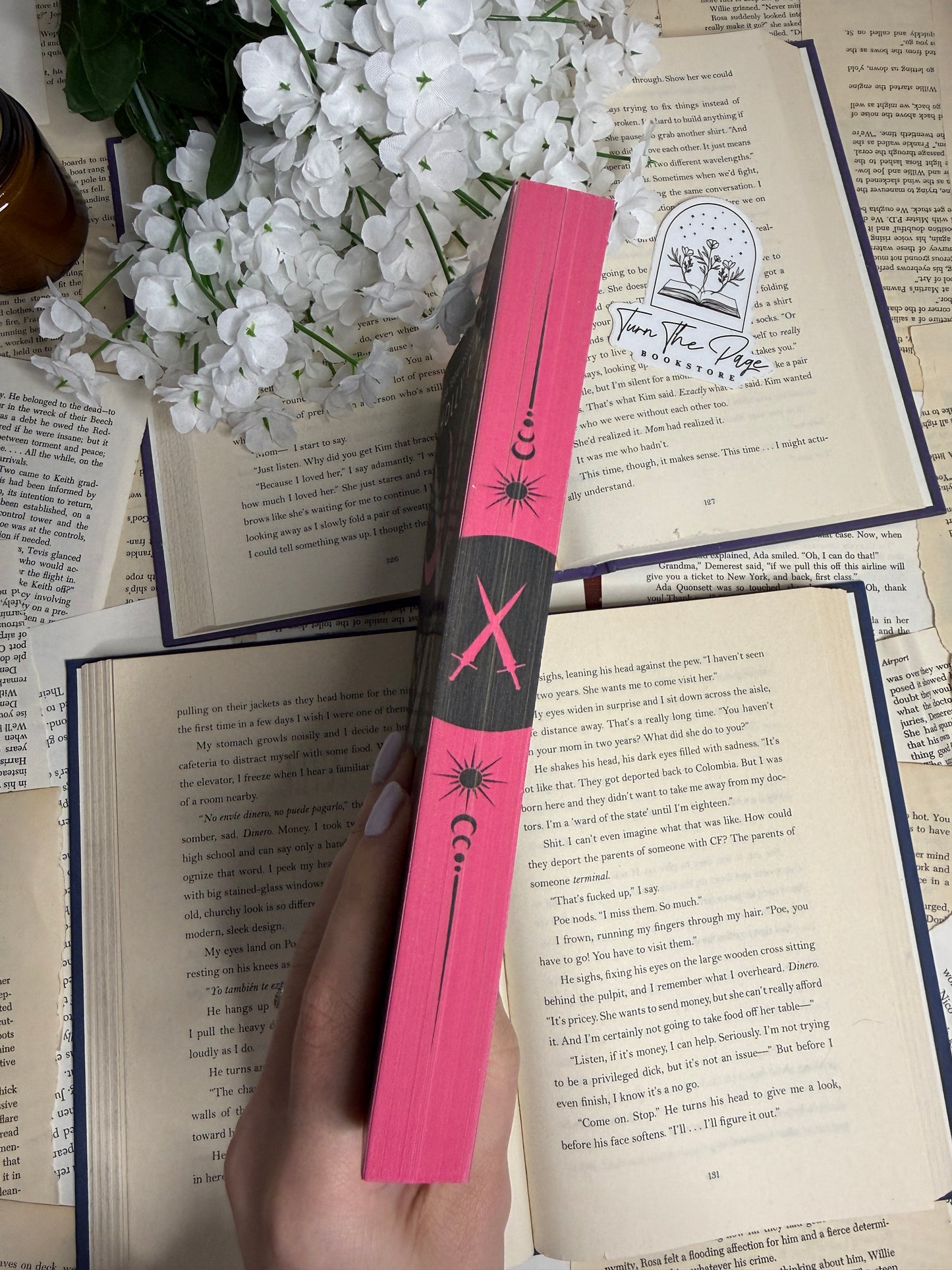A Kingdom of Fire and Fate by Holly Renee - sprayed edges