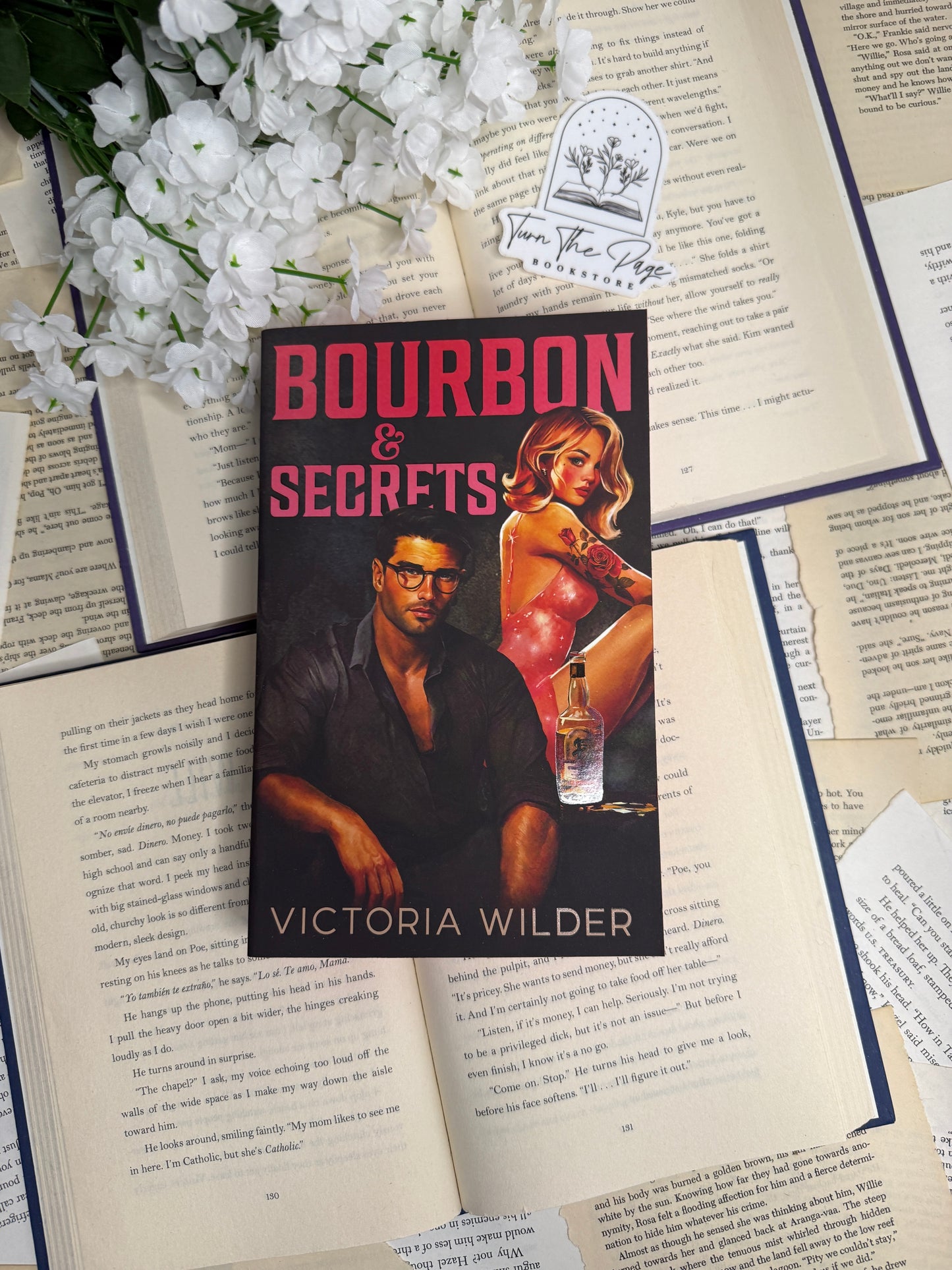 Bourbon & Secrets by Victoria Wilder - sprayed edges