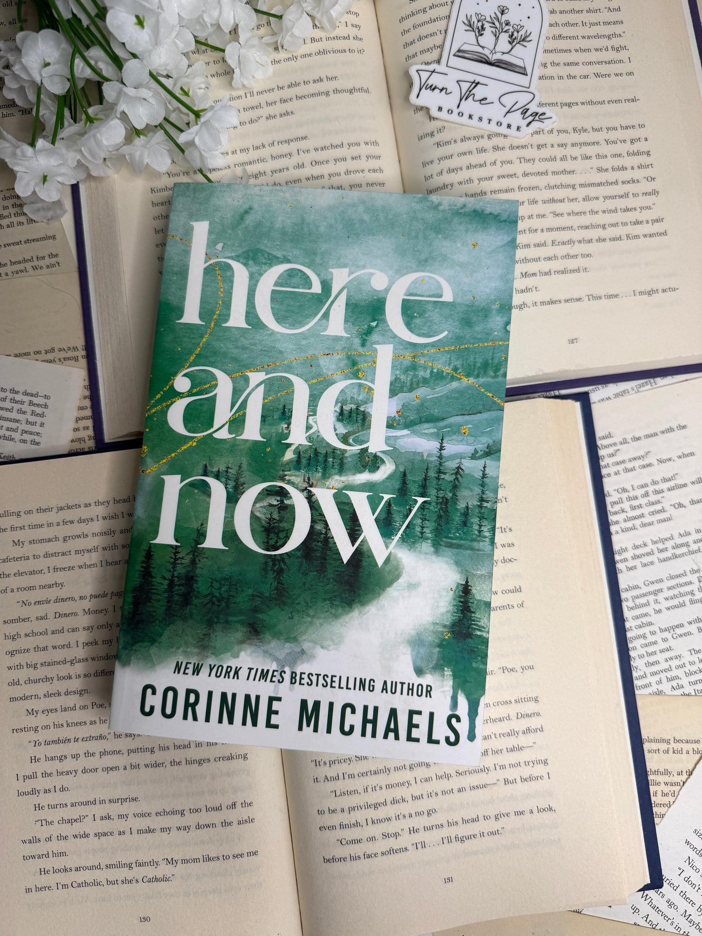 Here and Now by Corinne Michaels - sprayed edges