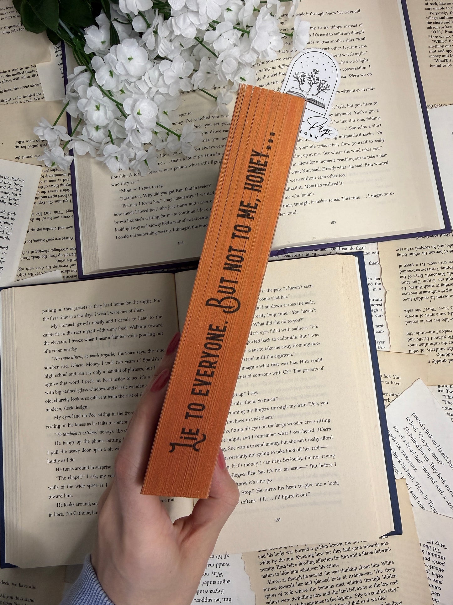 Bourbon & Lies by Victoria Wilder- sprayed edges