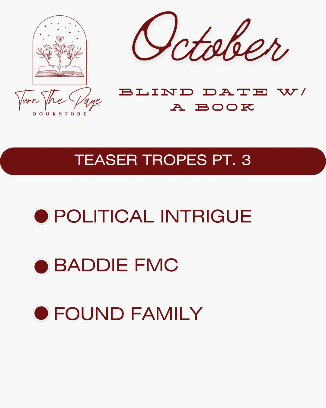 October Blind Date with a Book