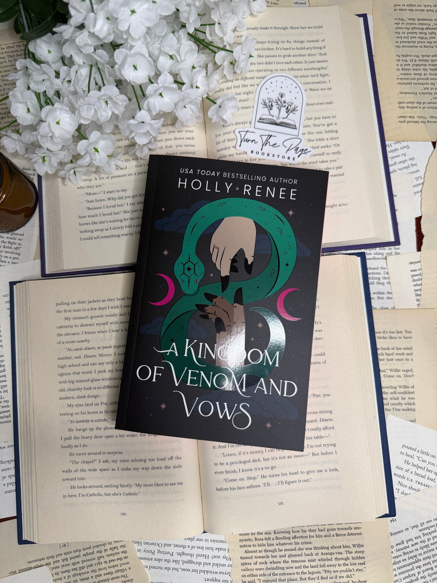 A Kingdom of Venom and Vows by Holly Renee - sprayed edges