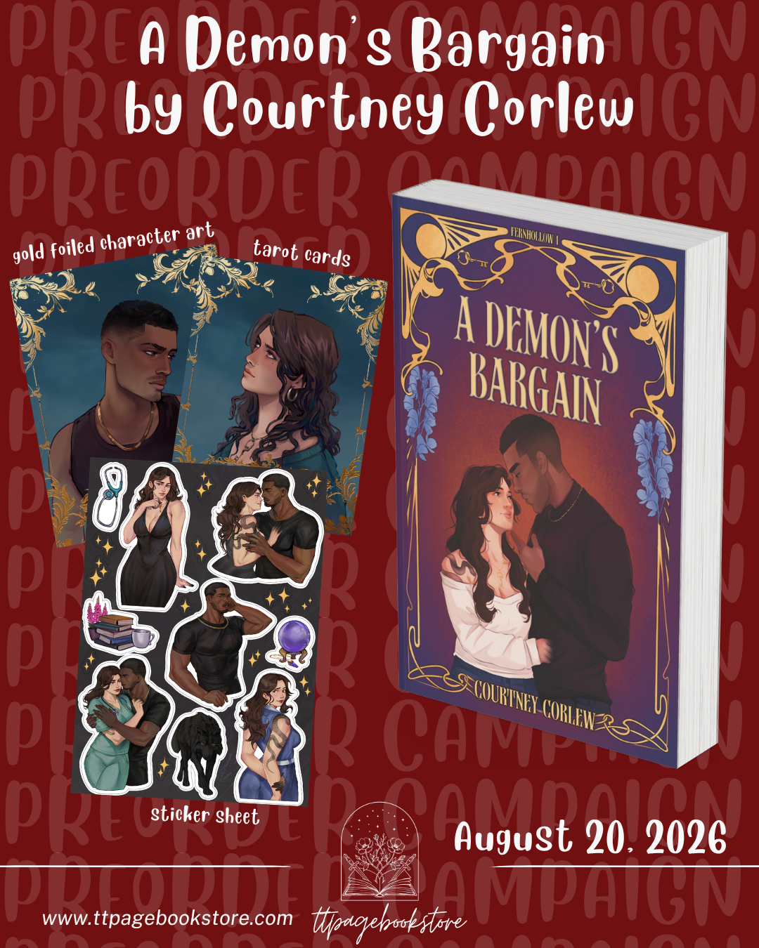PREORDE: A Demon's Bargain - signed with author swag included