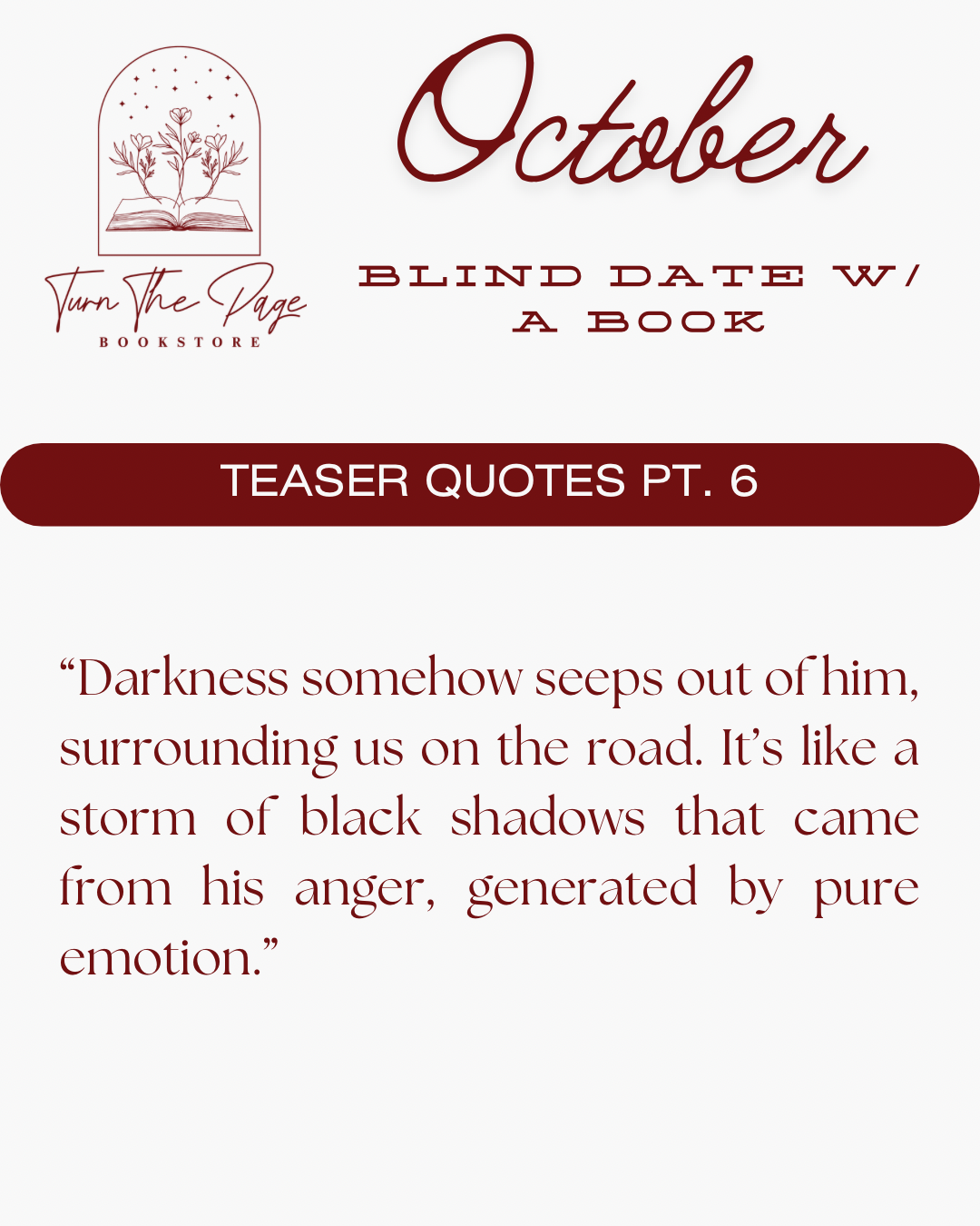 October Blind Date with a Book