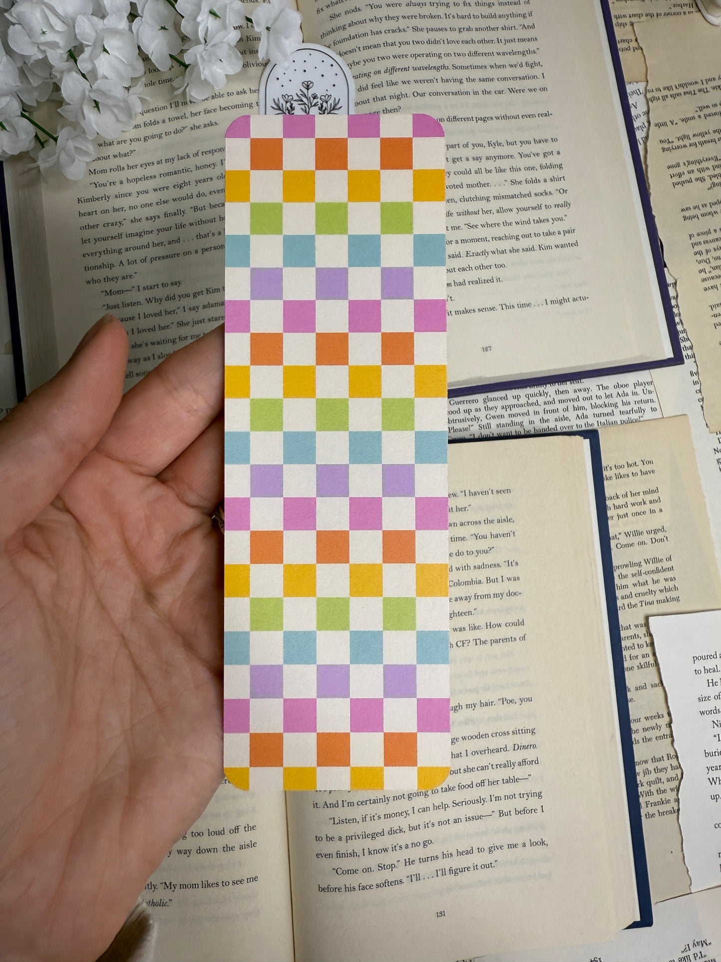 Colorful Checkered Bookmark
