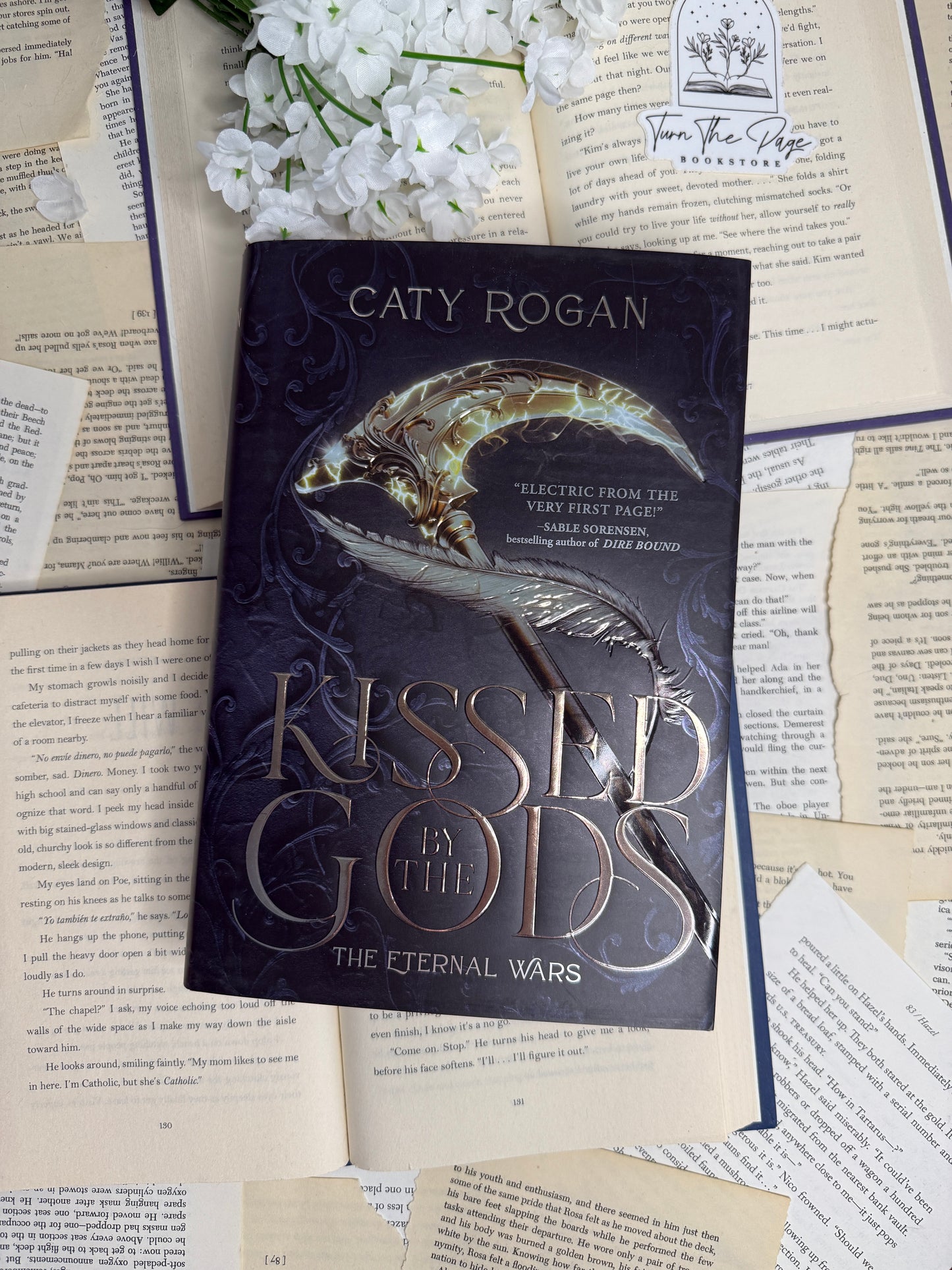 Kissed by the Gods by Caty Rogan - sprayed edges