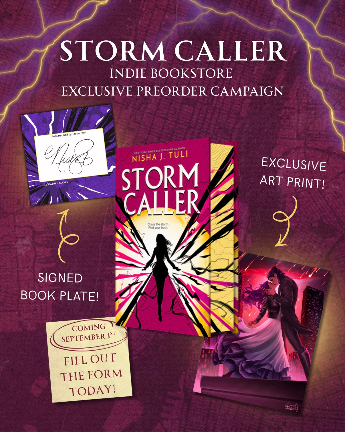 PREORDER: Storm Caller by Nisha J. Tuli - Deluxe edition with author swag