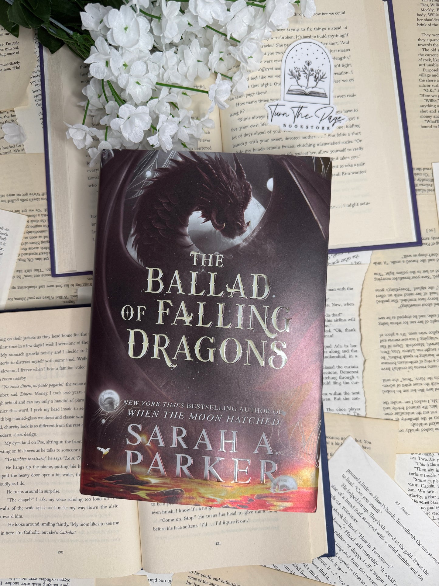 The Ballad of Falling Dragons by Sarah A. Parker - sprayed edges