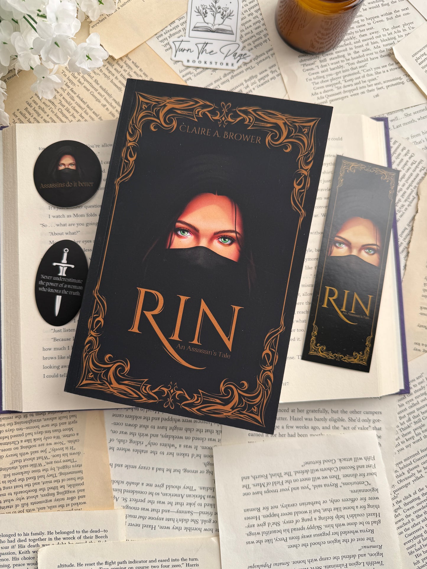 Rin: An Assassin’s Tale by Claire A. Brower -Signed with Author Goodies