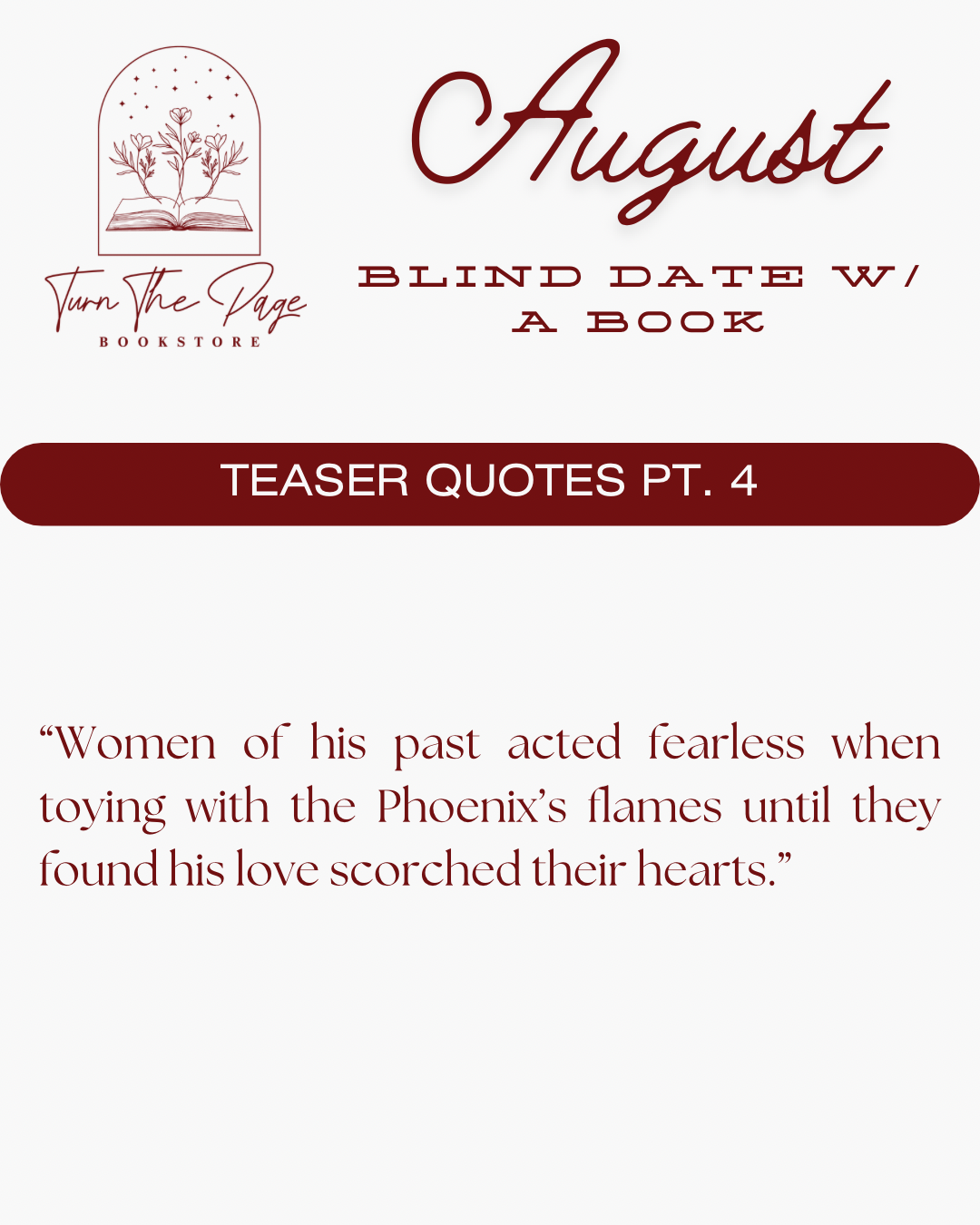 August Blind Date with a Book
