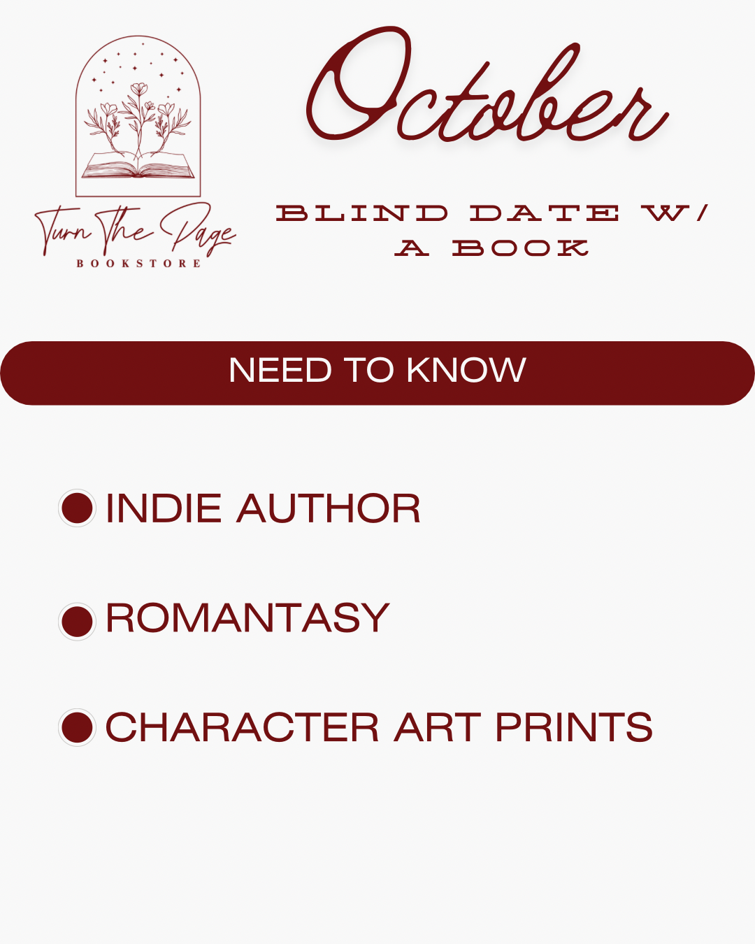 October Blind Date with a Book