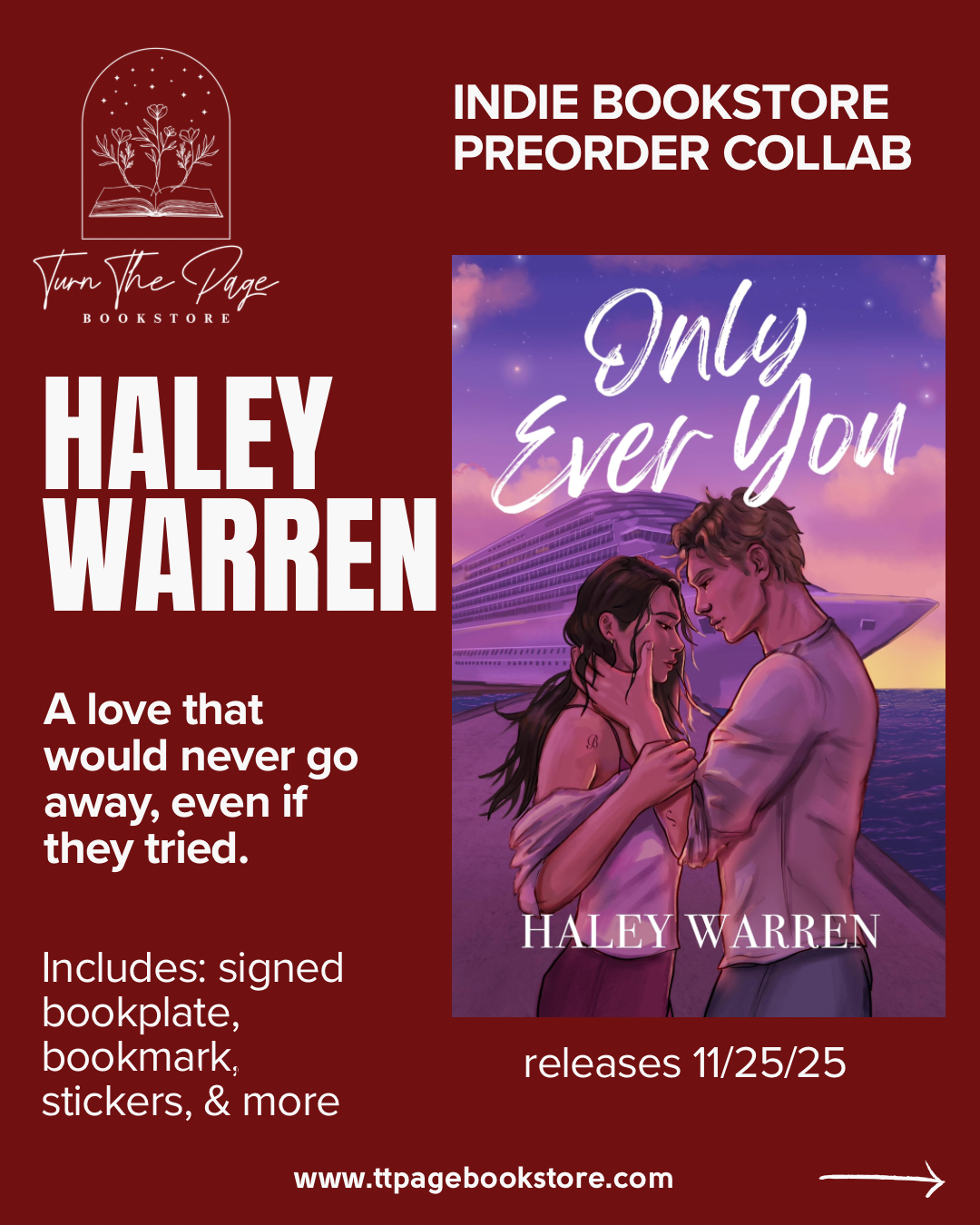 Preorder: Only Ever You by Haley Warren