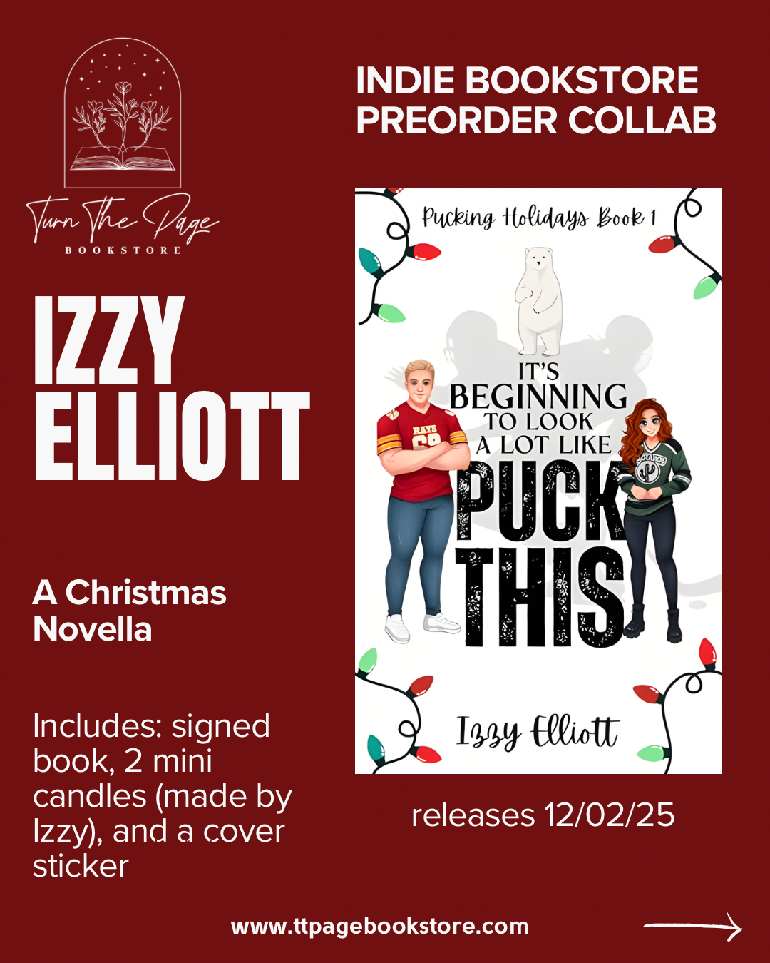 PREORDER It’s Beginning To Look A Lot Like Puck This by Izzy Elliott