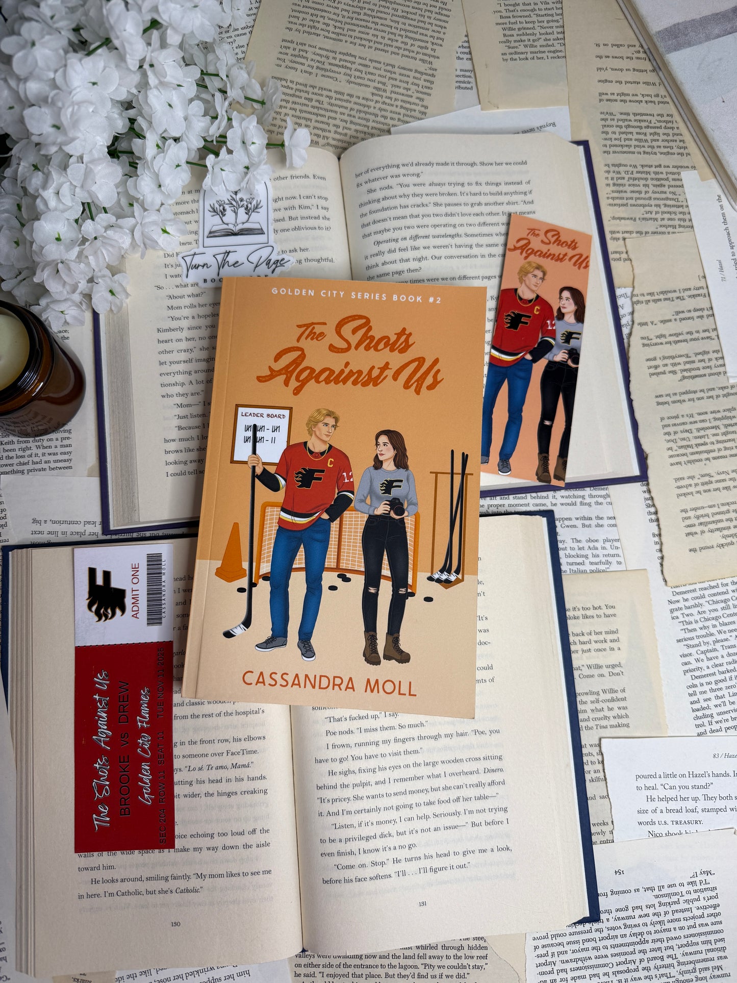 The Shots Against Us by Cassandra Moll- Signed