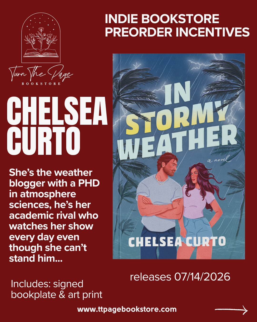 PREORDER In Stormy Weather by Chelsea Curto -author swag