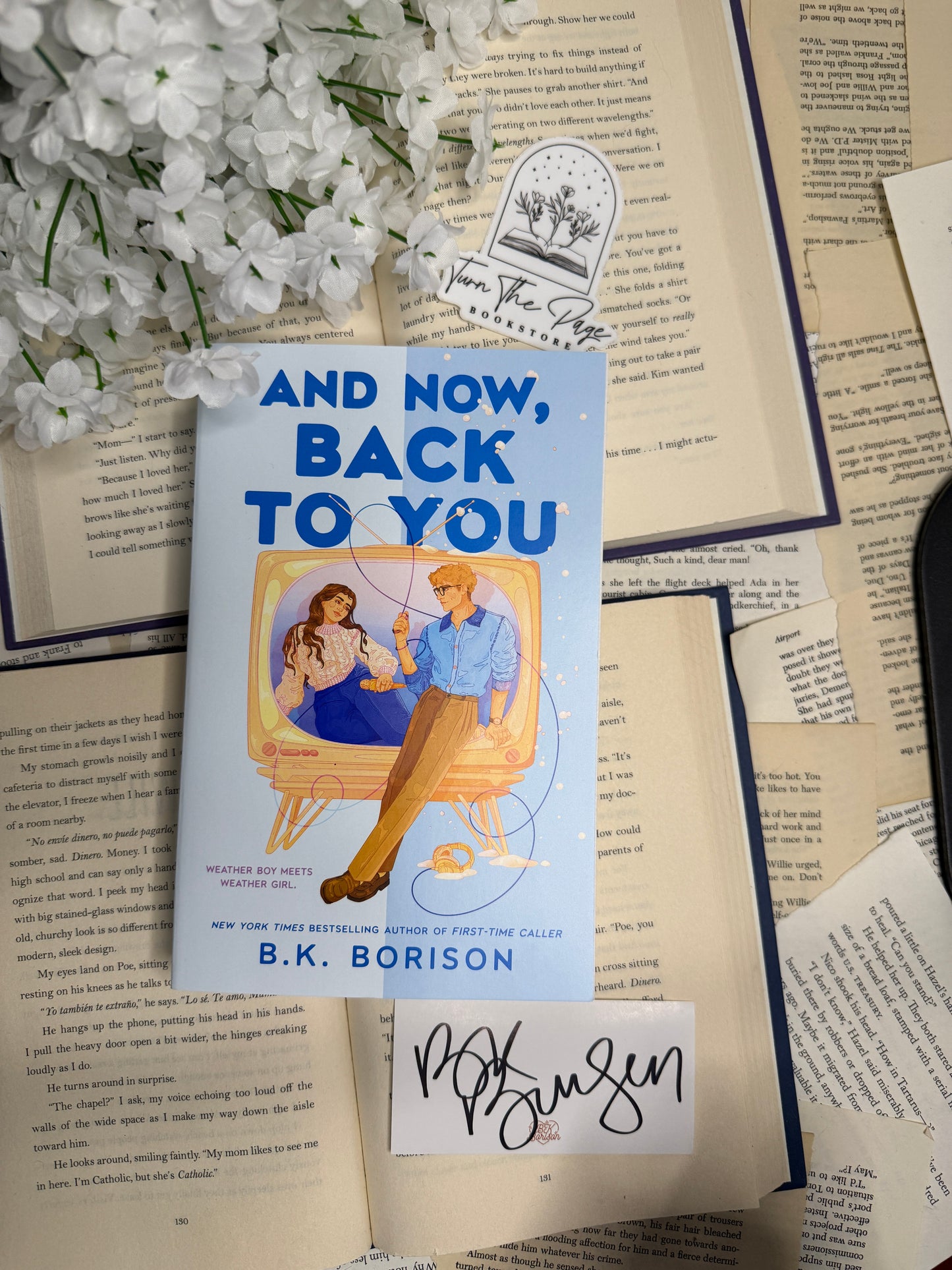 And Now Back To You by B.K. Borison - signed bookplate
