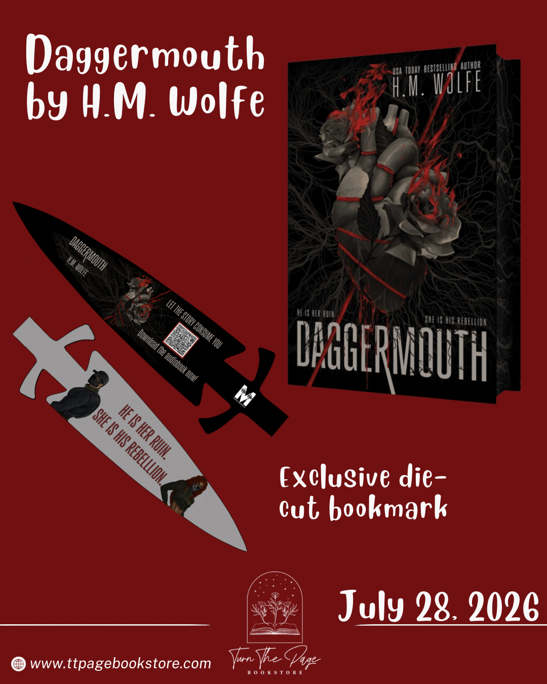PREORDER: Daggermouth by H.M. Wolfe - sprayed edges