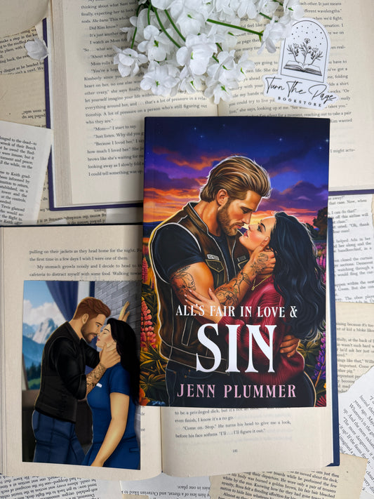 All's Fair in Love & Sin by Jenn Plummer - signed with author swag