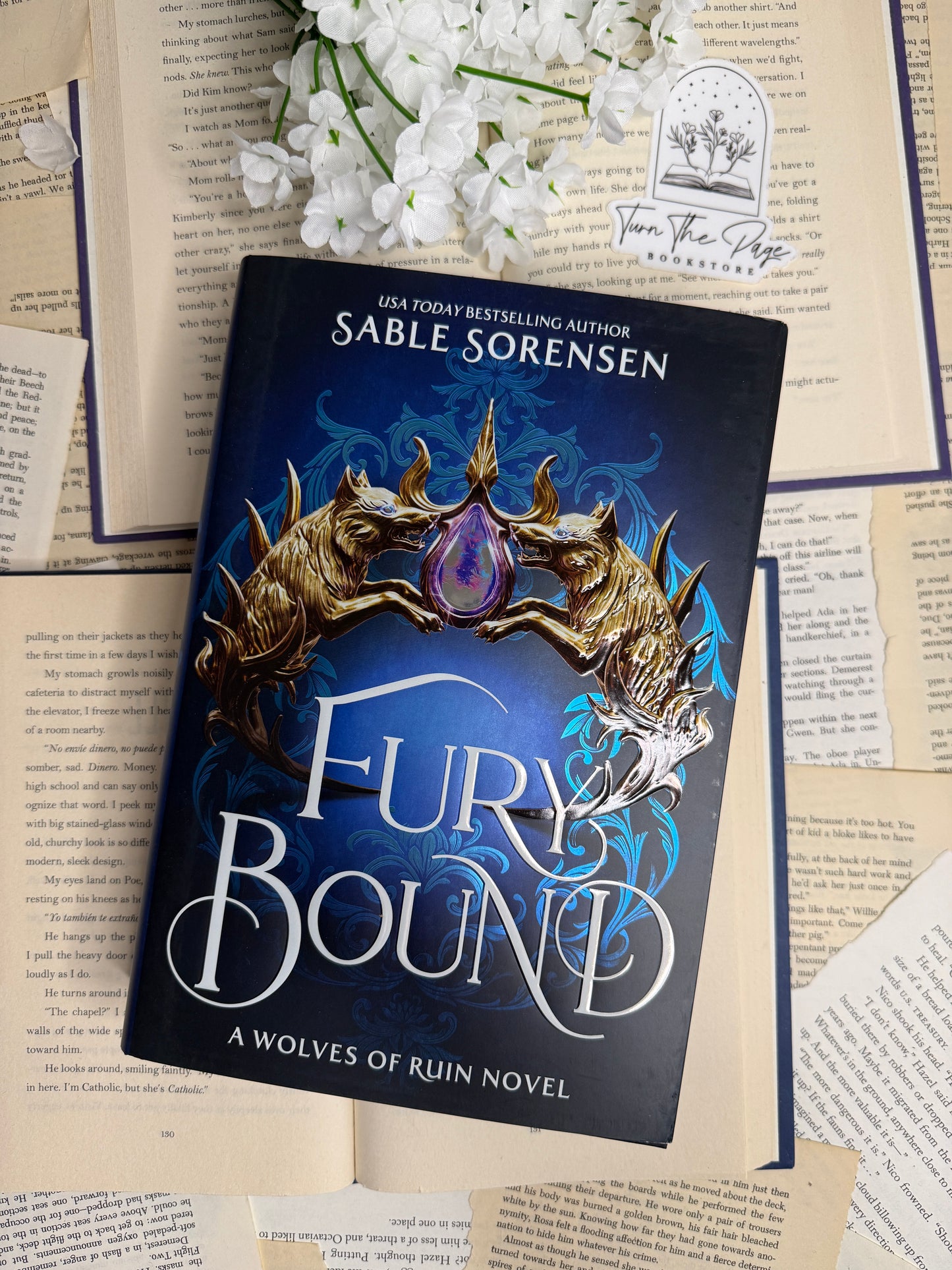 Fury Bound by Sable Sorensen - sprayed edges