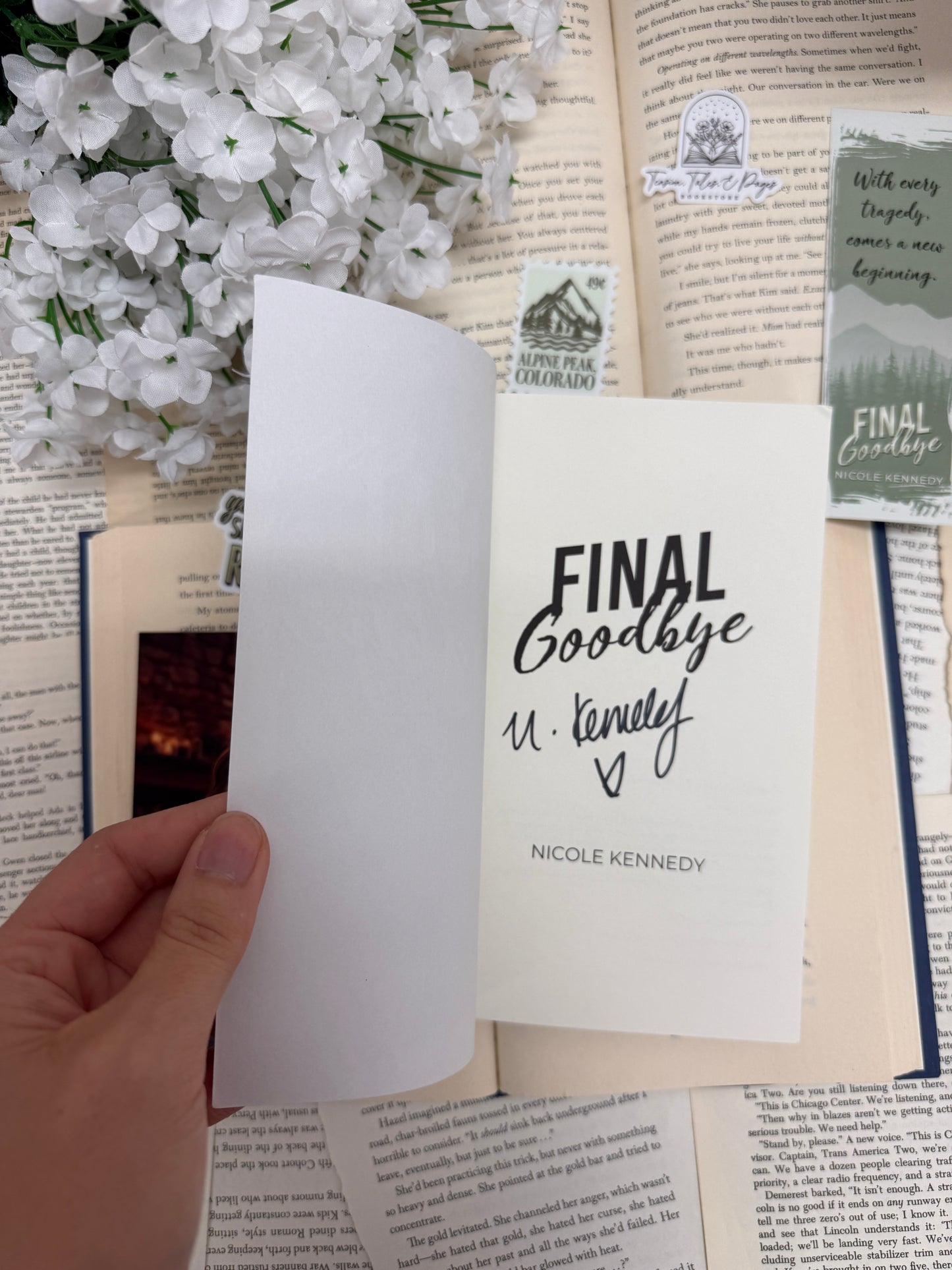 Finale Goodbye by Nicole Kennedy - signed with swag