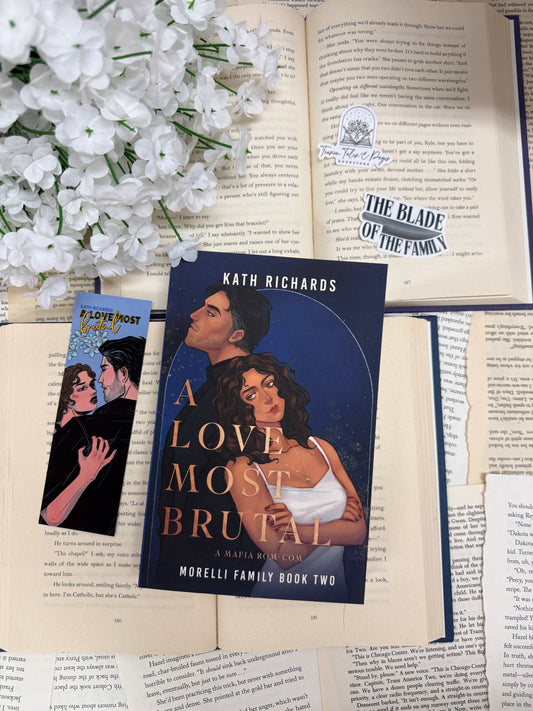 A Love Most Brutal by Kath Richards - signed with swag