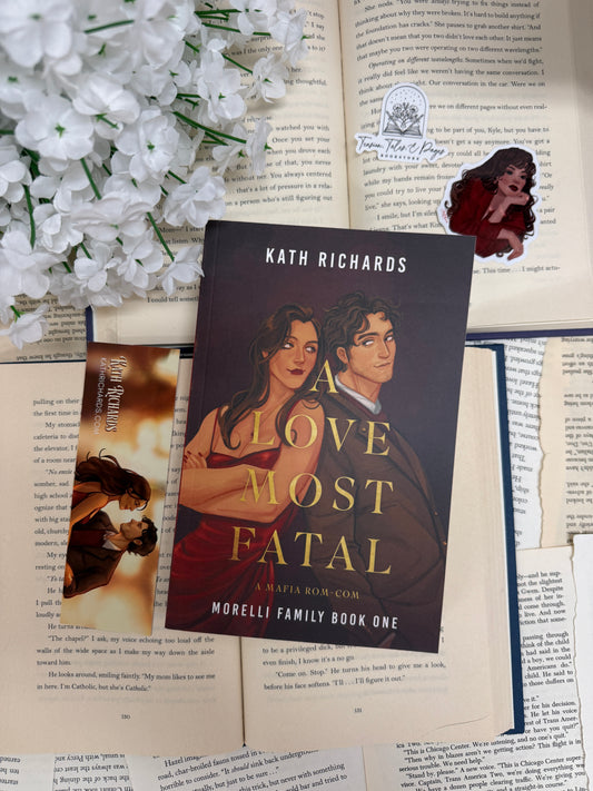 A Love Most Fatal by Kath Richards - signed with swag