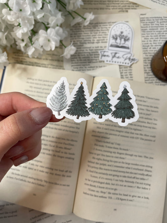 Christmas Trees Vinyl Sticker